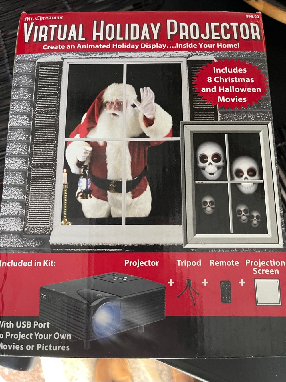 Virtual holiday projector new
